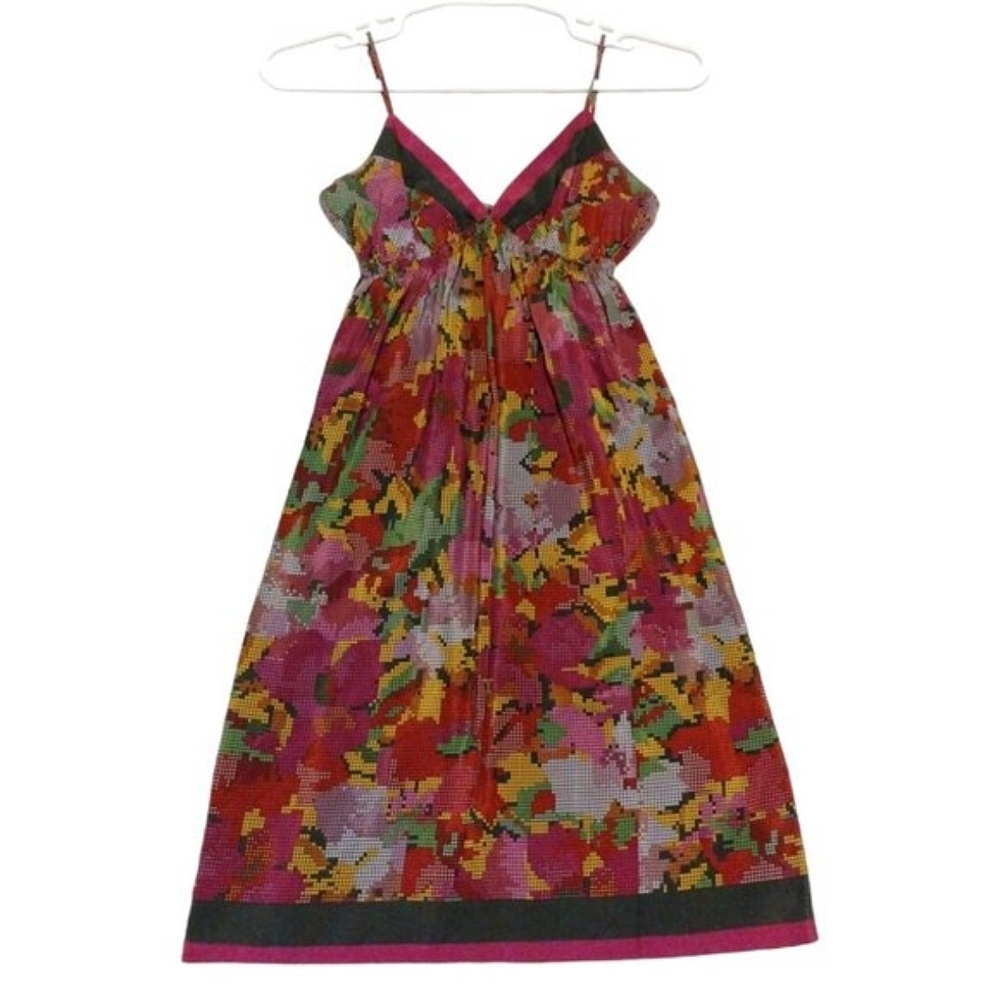 Twelfth Street Cynthia Vincent Women's Silk Slip Dress Size S 100% Silk Artsy